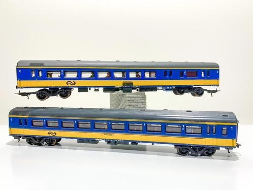 LIMA: 149748 set van 2x NS ICR rijtuig blauw/geel voor H0-sp, Hobby en Vrije tijd, Modeltreinen | H0, Gebruikt, Wagon, Gelijkstroom