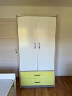 Kledingkast wit/limoengroen/hout 207x105x60 GRATIS, Huis en Inrichting, Kasten | Kledingkasten, Ophalen, Gebruikt, Metaal, 200 cm of meer