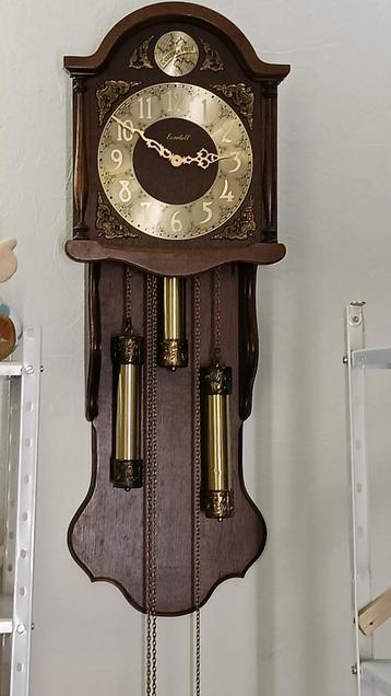 Eurobell wandklok – Tempus Fugit – klassiek met gewichten beschikbaar voor biedingen