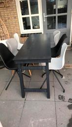 Eethoek tafel en 6 stoelen ikea?, Ophalen, Zo goed als nieuw, Ikea?, 6 tot 8 stoelen