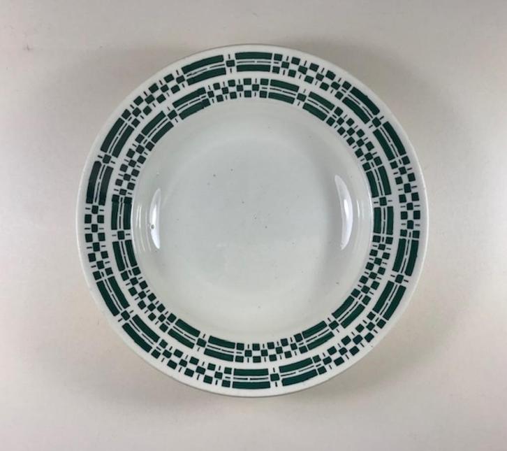Antiek Frans diep bord Vernon K & G Lunéville 1910-1920, Antiek en Kunst, Antiek | Servies los, Ophalen of Verzenden