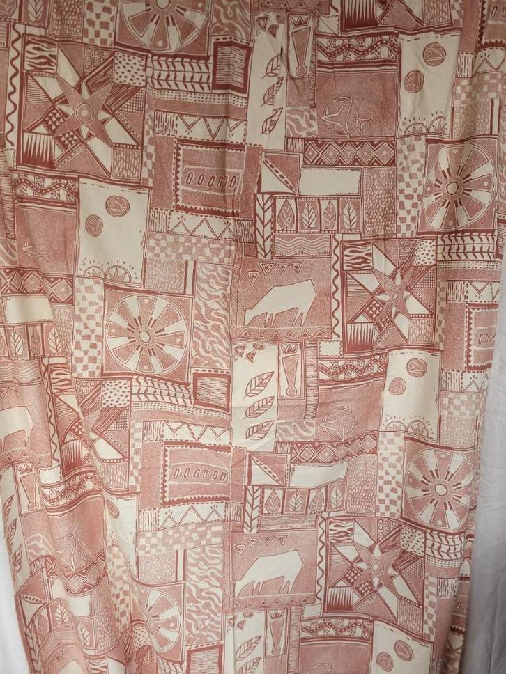 Mooi gordijn met vlinder plooi, Huis en Inrichting, Stoffering | Gordijnen en Lamellen, Zo goed als nieuw, 200 cm of meer, 50 tot 100 cm