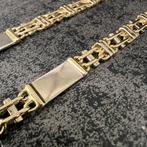 14k gouden ketting heren massief schakel 70cm, Ophalen of Verzenden, Zo goed als nieuw