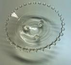 Parelrand Schaal Glas driepoot Imperial Candlewick, Antiek en Kunst, Ophalen
