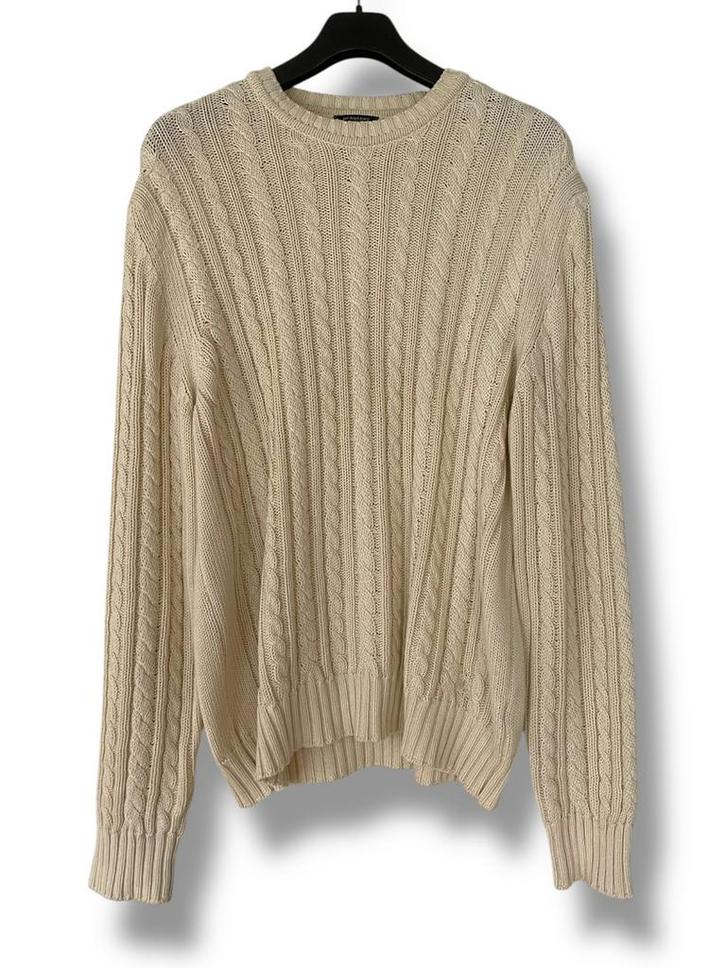 Burberry Knitted Trui Beige - maat L, Kleding | Heren, Truien en Vesten, Zo goed als nieuw, Maat 52/54 (L), Beige, Ophalen of Verzenden