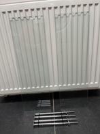 2 GLASPLATEN MET WANDDRAGERS, Huis en Inrichting, Woonaccessoires | Wandplanken en Boekenplanken, Ophalen, Gebruikt