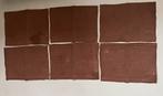 6 Bijenkorf placemats bruin 100% jute made in India, Ophalen of Verzenden, Zo goed als nieuw, Bruin, Placemat