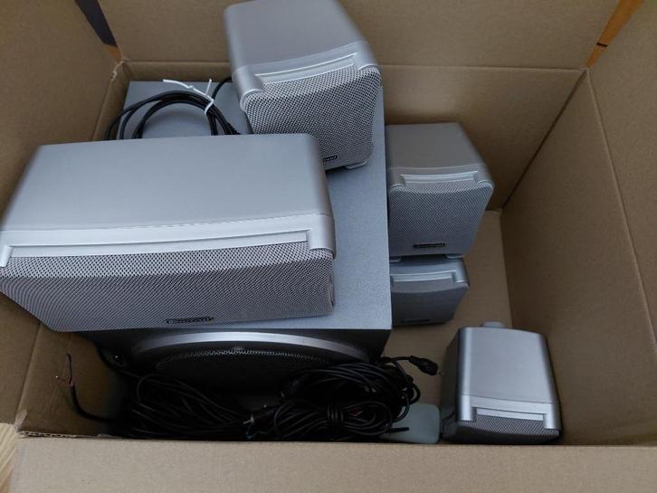Silvercrest speakerset voor de computer, lees beschrijving., Computers en Software, Pc speakers, Gebruikt, Verzenden