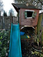 Leuk speelhuisje met glijbaan voor buiten!, Ophalen, Gebruikt, Glijbaan