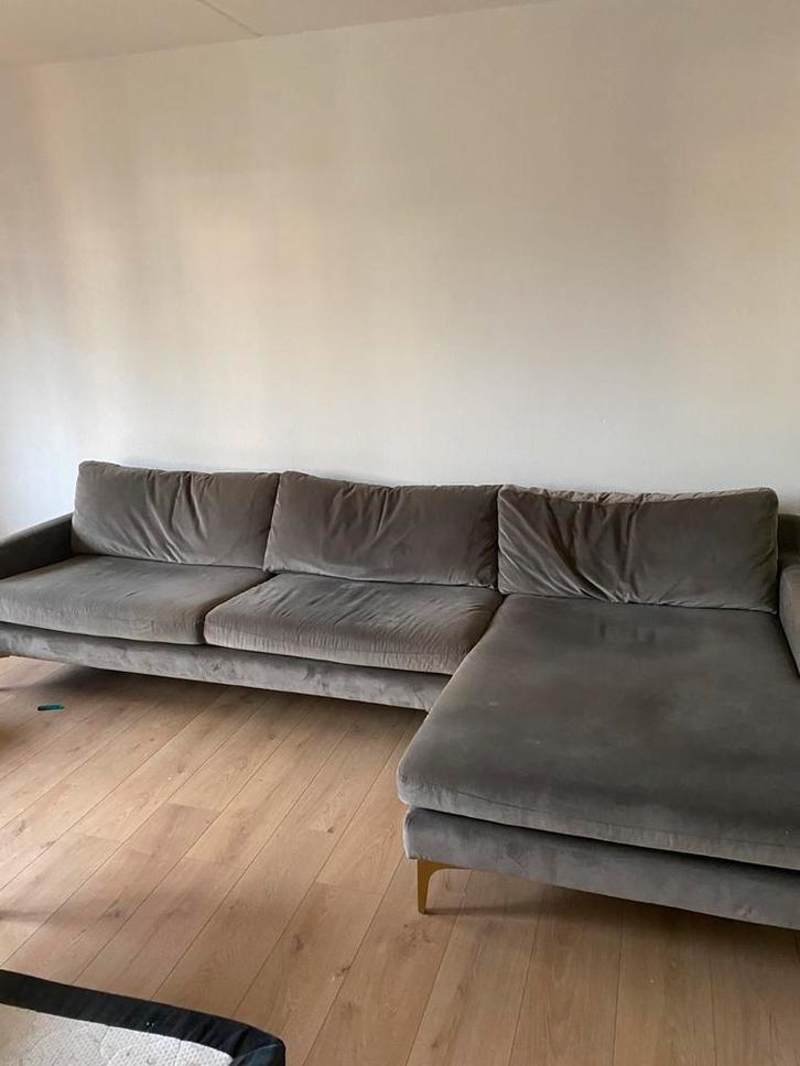 Trendy hoekbank, Huis en Inrichting, Banken | Complete zithoeken, Zo goed als nieuw, Stof, Ophalen