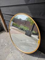 Nieuwe ronde spiegel met gouden rand – 80 cm (in doos), Ophalen, Rond, Zo goed als nieuw, 75 tot 100 cm
