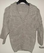 Nieuw beige vest met 3 kwart mouwen en brede kabels M, Ophalen of Verzenden, Nieuw, Maat 38/40 (M), Beige