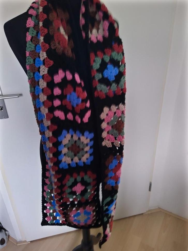Gehaakte Granny Square Sjaal - Handgemaakt, Kleding | Dames, Mutsen, Sjaals en Handschoenen, Nieuw, Sjaal, Maat 46/48 (XL) of groter