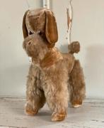 Brocante oude hond ( Poedel ) speelgoed stro gevuld, Antiek en Kunst, Ophalen of Verzenden