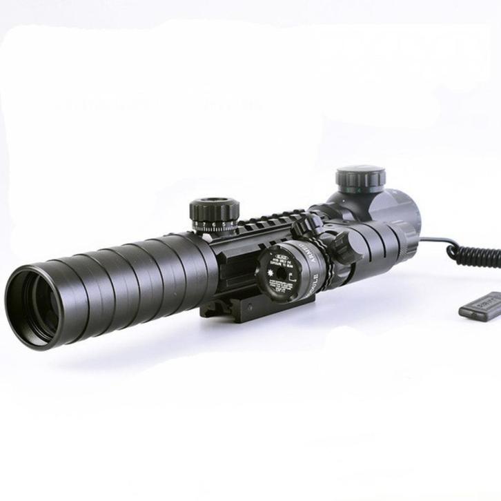 Luxe 3-9x32EG scope 11 en 22 mm mont. icm rode laser NU € 86, Sport en Fitness, Schietsport-accessoires, Nieuw, Ophalen of Verzenden