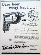 45+ vintage advertenties Black & Decker gereedschap 57-83, Ophalen of Verzenden, Gebruikt, Gebruiksvoorwerp