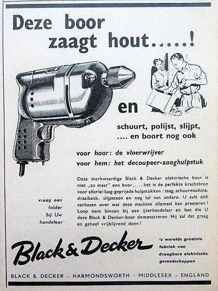 45+ vintage advertenties Black & Decker gereedschap 57-83, Verzamelen, Merken en Reclamevoorwerpen, Gebruikt, Gebruiksvoorwerp