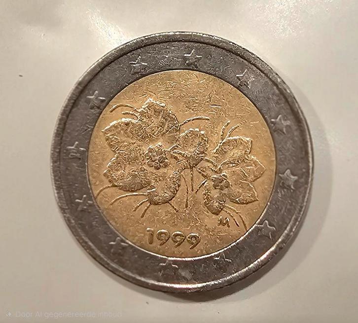 Unieke 2-Euromunt uit Finland - Eerste uitgifte jaar 1999, Postzegels en Munten, Munten | Europa | Euromunten, 2 euro, Finland
