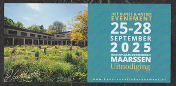 Toegangskaart 2 personen KAE Kunst Antiek Evenement Maarssen beschikbaar voor biedingen