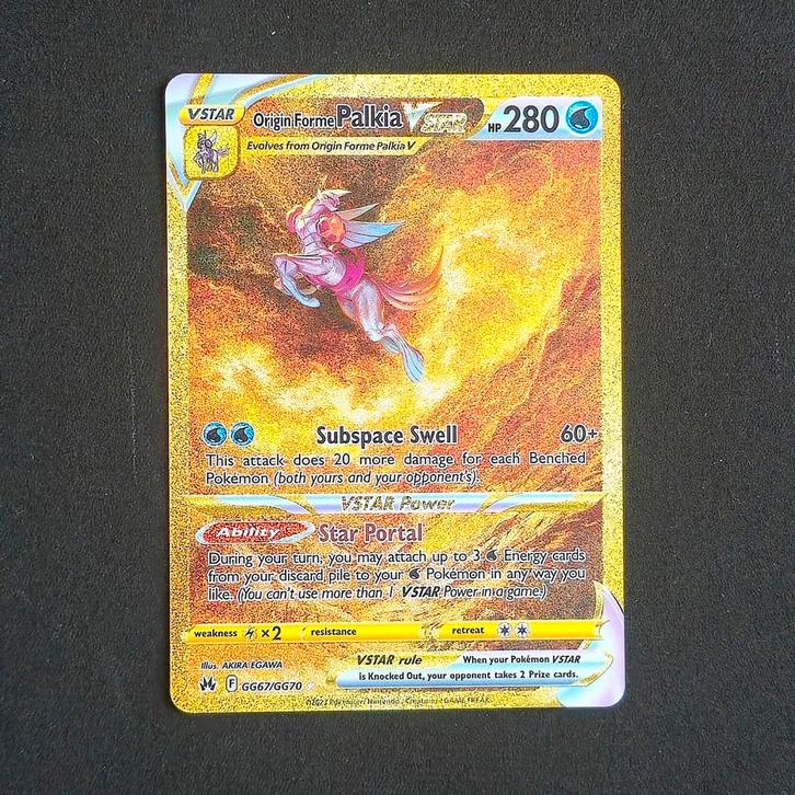 Origin Forme Palkia VSTAR (CRZ GG67) - Gouden Zeldzaamheid!, Hobby en Vrije tijd, Verzamelkaartspellen | Pokémon, Zo goed als nieuw