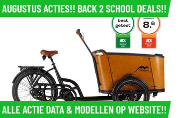 E-Bakfiets! Cangoo Buckle+Huif! 100km radius! Voorraad-Deals beschikbaar voor biedingen