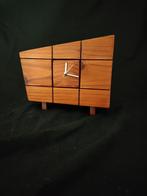 klok eigen ontwerp hout, Ophalen of Verzenden, Nieuw, Analoog, Staande klok