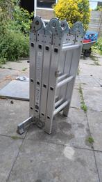 Excelsior aluminium vouw ladder, Doe-het-zelf en Verbouw, Ladders en Trappen, Ophalen, Gebruikt, 4 meter of meer