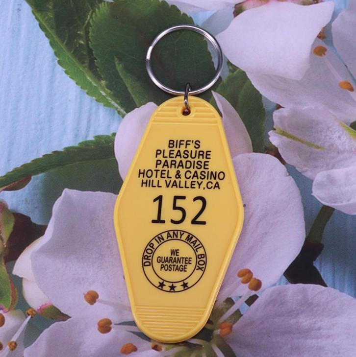 Back To The Future Biff's Please Paradise Sleutelhanger, Verzamelen, Sleutelhangers, Nieuw, Verzenden