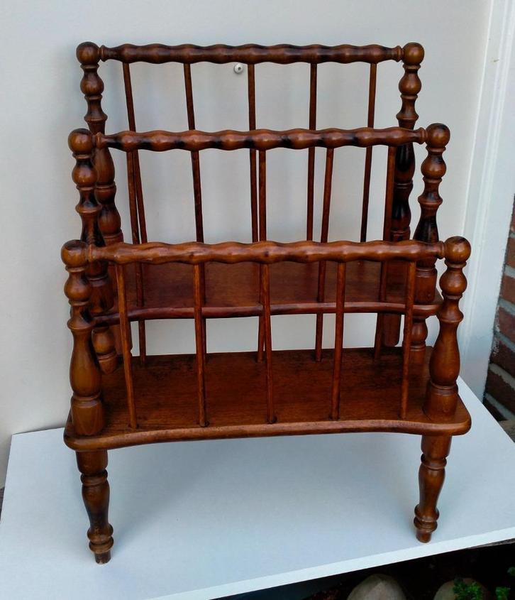 Antiek houten Lectuurrek / Lectuurbak / Krantenbak, Antiek en Kunst, Antiek | Woonaccessoires, Ophalen of Verzenden