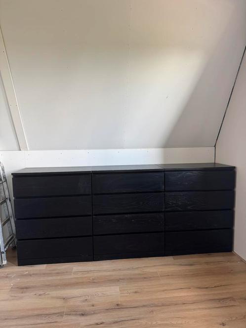 Ikea Malm Ladekasten 3 stuks, Huis en Inrichting, Kasten | Ladekasten, Zo goed als nieuw, Minder dan 100 cm, 50 tot 100 cm, 25 tot 50 cm