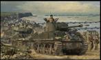 Grote print van D-Day strand: Arromanche...... 63.5x44.5 !!!, Ophalen of Verzenden, Landmacht, Nederland
