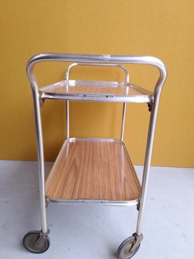 Vintage Serveerwagen Art Deco Hollywood Regency Stijl, Gebruikt, N.V.T., N.V.T., N.V.T.