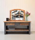 Dressoir, Werkbank industrieel, Kookeiland, Metalen werkbank, Antiek en Kunst, Curiosa en Brocante, Ophalen of Verzenden