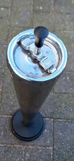 Vintage chromen staande vloerasbak uit 50'r jaren., Verzamelen, Rookartikelen, Aanstekers en Luciferdoosjes, Gebruikt, ., Ophalen of Verzenden