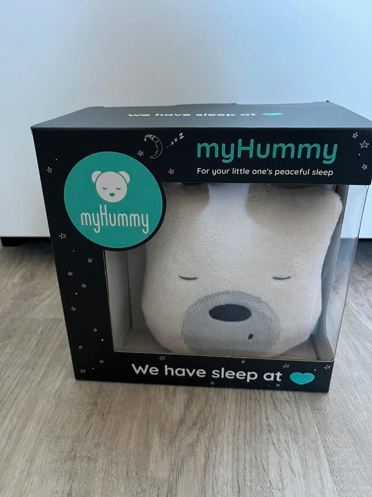 My Hummy - White noise beertje, Kinderen en Baby's, Kraamcadeaus en Geboorteborden, Zo goed als nieuw, Kraamcadeau, Ophalen of Verzenden