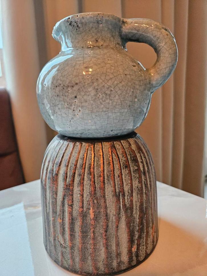 Mooie set: Bloempot en Brynxz Kan, Antiek en Kunst, Antiek | Keramiek en Aardewerk, Ophalen of Verzenden