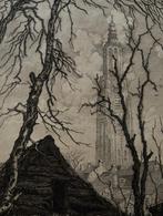 Toon de Jong - Gravure Amersfoort 1910 - OLV Toren, Ophalen of Verzenden
