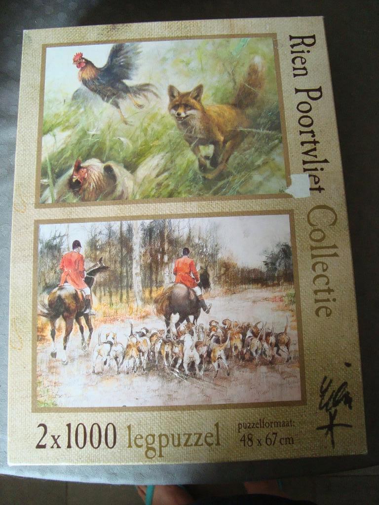 Rien poortvliet puzzels 2 x 1000 stukjes 1 zit nog nieuw, Ophalen of Verzenden, 500 t/m 1500 stukjes, Nieuw, Legpuzzel