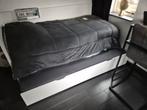 Bed met onderschuifbed - ruimtebesparend!, Ophalen, 90 cm, Eenpersoons, Wit