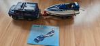 Playmobil 5187 Politieauto met Boot, Ophalen of Verzenden, Gebruikt, Complete set