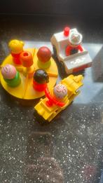 Draaimolen brommer auto met poppetjes Vintage, Ophalen of Verzenden, Speelset