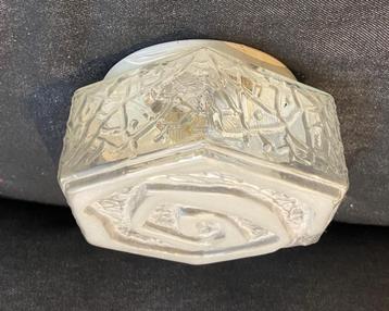 Vintage glazen plafond lamp beschikbaar voor biedingen