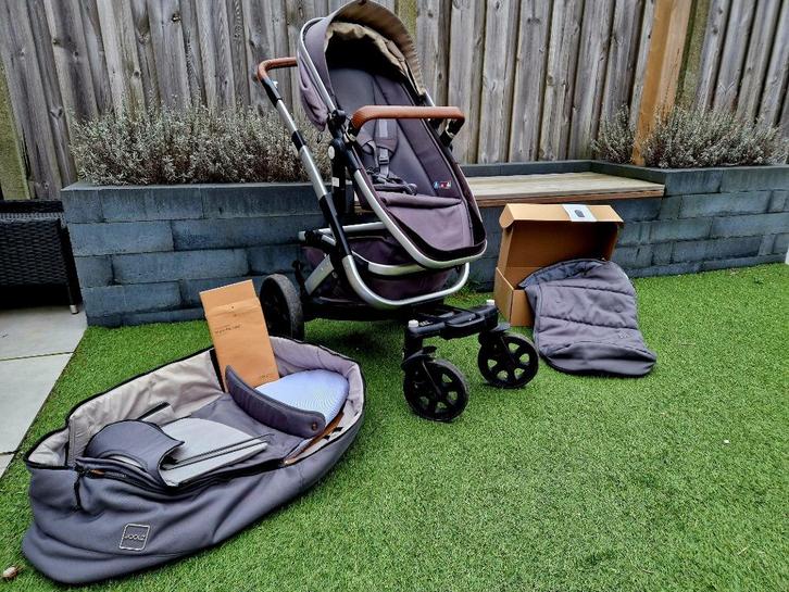 Joolz Geo² compleet - Radiant grey/grijs incl.voetenzak, Kinderen en Baby's, Kinderwagens en Combinaties, Zo goed als nieuw, Combiwagen