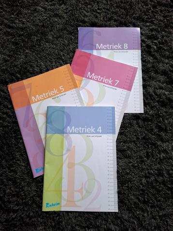 Kinheim werkboeken Metriek 4, 5, 7 en 8l basisschool beschikbaar voor biedingen