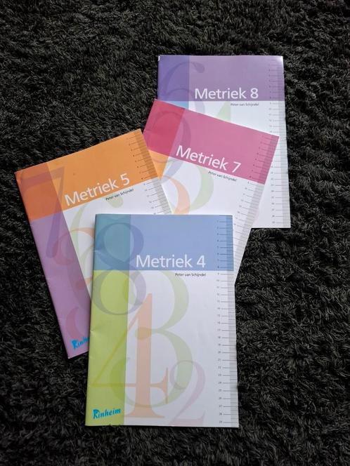 Kinheim werkboeken Metriek 4, 5, 7 en 8l basisschool, Boeken, Schoolboeken, Zo goed als nieuw, Overige niveaus, Ophalen of Verzenden