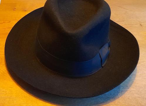 Nieuwe zwarte herenhoed, Kleding | Heren, Hoeden en Petten, Nieuw, Hoed, 60 cm (XL, 7½ inch) of meer, Ophalen of Verzenden