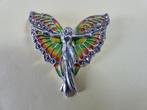 Mooie Zilveren Tiffany Hanger / Broche - Jongedame - Jugends, Verzenden, Zilver, Broche
