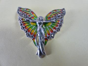 Mooie Zilveren Tiffany Hanger / Broche - Jongedame - Jugends beschikbaar voor biedingen