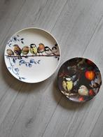 Heinen Delfts Blauw Wandborden Bosvogels, Ophalen, Nieuw