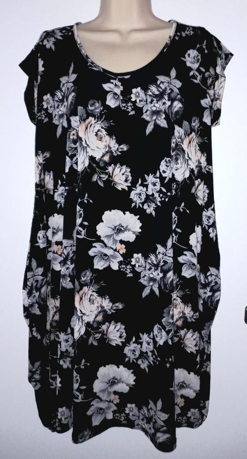 Jurk maat 44, Kleding | Dames, Grote Maten, Zo goed als nieuw, Jurk, Zwart, Ophalen of Verzenden